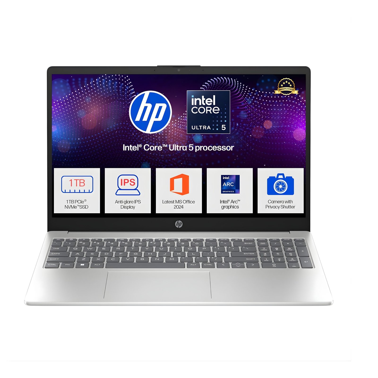 HP 15 AI Laptop — Core Ultra 5, 16GB RAM, 1TB SSD, FHD Display - Image 2